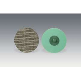 7010365075 Roloc™ Flexible Diamond Disc 6234J, M250, TR, Green, 3 in, Die R300V, 5 ea/Case