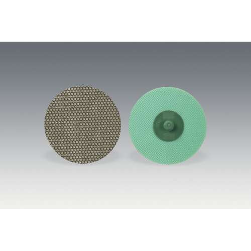 7010365075 Roloc™ Flexible Diamond Disc 6234J, M250, TR, Green, 3 in, Die R300V, 5 ea/Case