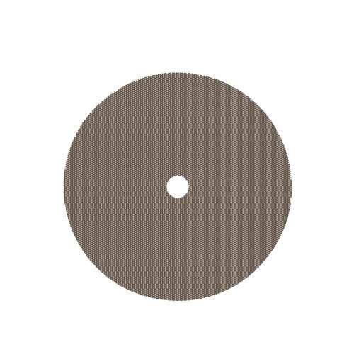 7010365187 Flexible Diamond QRS Cloth Disc 6002J, M125, Pattern 18, Black, 4 in x 1 in, Die 400V, 5 ea/Case