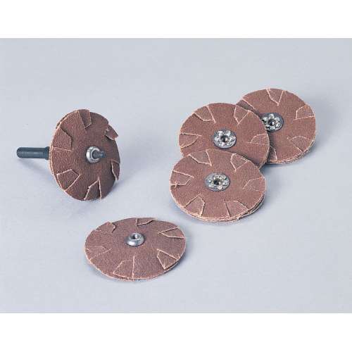 7010368436 Standard Abrasives™ A/O Slotted Cloth Disc, 704940, 3 in, 80, 100/Carton, 1000 ea/Case