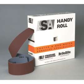 7010369523 Standard Abrasives™ Aluminum Oxide Handy Roll, 714696, P400 J-weight, 1 in x 50 yd, 10 ea/Case