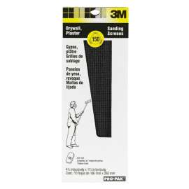 7010370929 Drywall Sanding Screens 99437, 4 3/16 in x 11 1/4 in, 150 grit, 10 sheets/pk, 10 pks/cs
