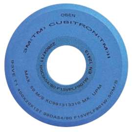 7010405635 Cubitron™II Vitrified Grinding Wheel 93VE T1-200x12x31.75 99DA54/80 F15VPLF901W-50M/S ANSI