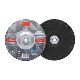 7010412150 Silver Depressed Center Grinding Wheel, 87448, T27 Quick Change, 7 in x 1/4 in x 5/8 in-11 in, 10/Carton, 20 ea/Case