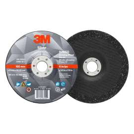7010414997 Silver Depressed Center Grinding Wheel, 87450, T27, 6 in x 1/4 in x 7/8 in, 10/Carton, 20 ea/Case