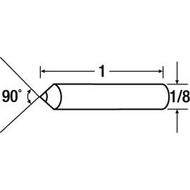7010481729 Diamond Dressing Tools, Rolls, Discs, SHAPED TOOL, 90DEG, 1/8X1 PHONOPOINT P0590S2 - MMMTOOL29027