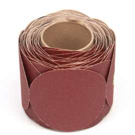 7010508642 Stikit™ Paper Disc Roll 763U, 80 F-weight, 5 in x NH, D/F 5HL, Die 500FH, 100 discs per roll