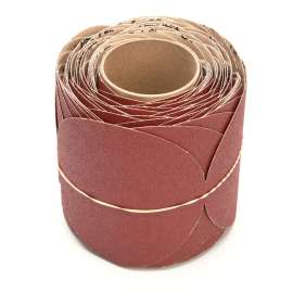7010508674 Stikit™ Paper Disc Roll 763U, P100 F-weight, 6 in x NH, Die 600Z, 100 discs per roll
