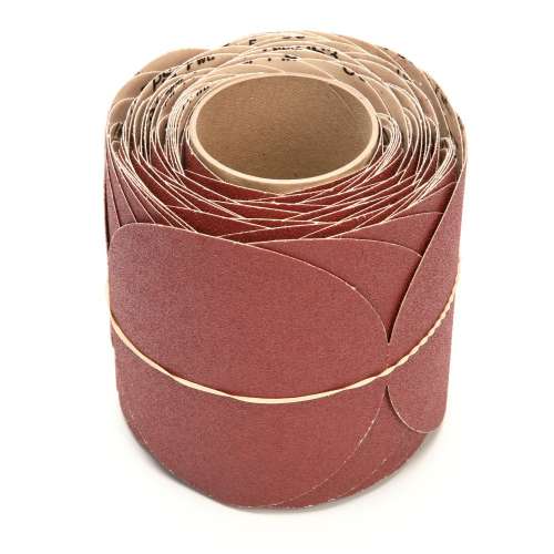 7010508674 Stikit™ Paper Disc Roll 763U, P100 F-weight, 6 in x NH, Die 600Z, 100 discs per roll