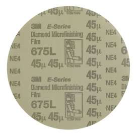 7010509675 Diamond Microfinishing Film PSA Disc 675L, 45 Mic 5MIL, Gray, 8 in x NH, Die 800L