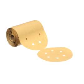 7010532742 Stikit™ Gold Paper Disc Roll 216U, P320 A-weight, 6 in x NH, D/F 6HL, Die 600HZ, 175 discs per roll
