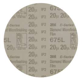 7010533475 Diamond Microfinishing Film PSA Disc 675L, 20 Mic 5MIL, Beige, 9-1/2 in x NH, Die 950M