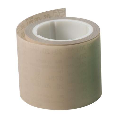 7010533738 Diamond Microfinishing Film Roll 675L, 20 Mic 5MIL, Beige, 2 in x 25 ft x 1 in (50.8mmx7.5m), Plastic Core, ASO
