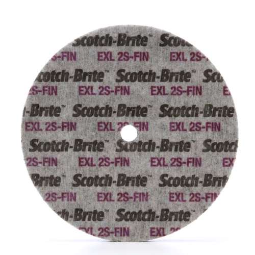 7010534343 Scotch-Brite™ EXL Unitized Wheel, XL-UW, 3S Fine, 1-1/2 x 1/4 in x 1/8 in