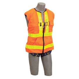 7012815584 1107404 DBI-SALA® Delta™ Hi-Vis Reflective Workvest Safety Harness 1107404, Orange, Universal