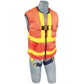 7012815876 1111579 DBI-SALA® Delta™ Hi-Vis Reflective Workvest Safety Harness 1111579, Orange, Small