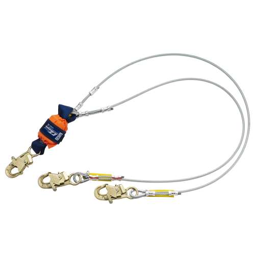 7012817178 1246067 DBI-SALA® EZ-Stop™ Leading Edge 100% Tie-Off Cable Shock-Absorbing Lanyard 1246067, Orange, 6 ft