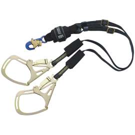 7012817282 1246352 DBI-SALA® EZ-Stop™ F2 Arc Flash 100% Tie-Off Adjustable Web Shock-Absorbing Lanyard 1246352, Kevlar® Fiber, 6 ft