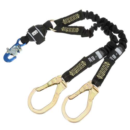 7012817319 1246527 DBI-SALA® EZ-Stop™ Arc Flash 100% Tie-Off Stretch Web Shock-Absorbing Lanyard 1246527, Kevlar® Fiber, 6 ft