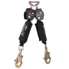 7012818544 3100566 DBI-SALA® Nano-Lok™ Hot Work Twin-Leg Personal Self-Retracting Lifeline 3100566, Kevlar® Fiber Web, 6 ft