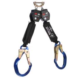 7012818549 3100571 DBI-SALA® Nano-Lok™ Hot Work Twin-Leg Personal Self-Retracting Lifeline 3100571, Kevlar® Fiber Web, 6 ft