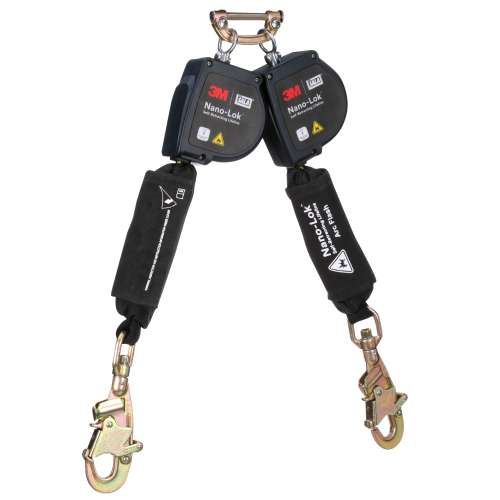 7012818557 3100583 DBI-SALA® Nano-Lok™ Arc Flash Twin-Leg Personal Self-Retracting Lifeline 3100583, Kevlar® Fiber Web, 8 ft