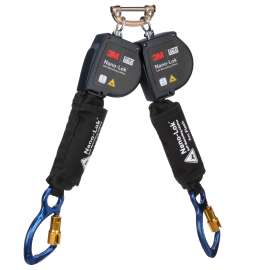 7012818560 3100586 DBI-SALA® Nano-Lok™ Arc Flash Twin-Leg Personal Self-Retracting Lifeline 3100586, Kevlar® Fiber Web, 8 ft