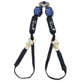 7012818631 3101326 DBI-SALA® Nano-Lok™ Tie-Back Twin-Leg Personal Self-Retracting Lifeline 3101326, Kevlar® Fiber Web, 9 ft