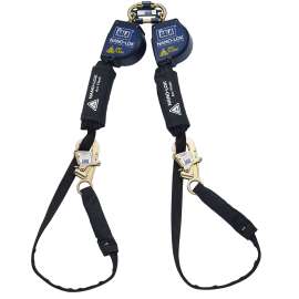 7012818710 3101565 DBI-SALA® Nano-Lok™ Arc Flash Tie-Back Twin-Leg Personal Self-Retracting Lifeline 3101565, Kevlar® Fiber Web, 11 ft
