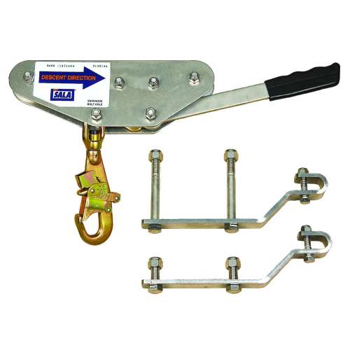 7012818832 3302977 DBI-SALA® Rollgliss™ Sloped High Speed Automatic Descender Hardware Kit 3302977, Galvanized Steel Hook
