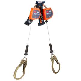 7012819222 3500276 DBI-SALA® Nano-Lok™ edge Twin-Leg Personal Self-Retracting Lifeline 3500276, Galvanized Cable, 8 ft