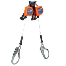 7012819230 3500284 DBI-SALA® Nano-Lok™ edge Twin-Leg Personal Self-Retracting Lifeline 3500284, Galvanized Cable, 7 ft