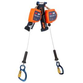 7012819232 3500286 DBI-SALA® Nano-Lok™ edge Twin-Leg Personal Self-Retracting Lifeline 3500286, Galvanized Cable, 8 ft