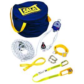 7012819473 3600150 DBI-SALA® Rollgliss™ RPD 3:1 Ratio Rescue Positioning Device Kit 3600150, 3/8 in Nylon Kernmantle Rope, 150 ft