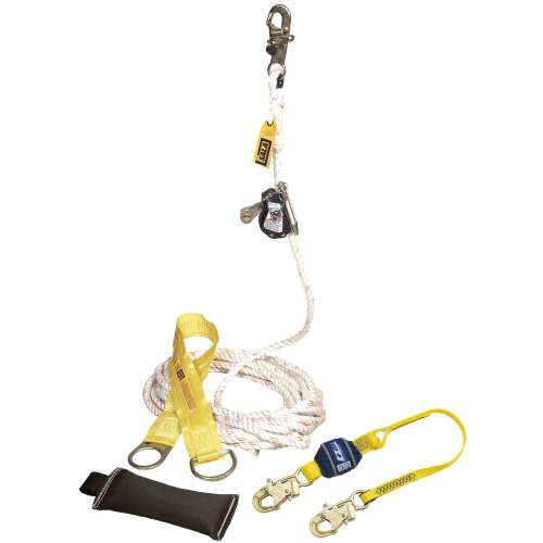 7012819609 5009081 DBI-SALA® Lad-Saf™ Mobile Rope Grab Kit 5009081, Anchor, Rope Grab/Lanyard, Lifeline, 25 ft