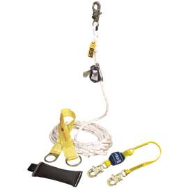 7012819611 5009083 DBI-SALA® Lad-Saf™ Mobile Rope Grab Kit 5009083, Anchor, Rope Grab/Lanyard, Lifeline, 100 ft