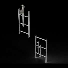 7012819748 6100986 DBI-SALA® Lad-Saf™ Cable Vertical Safety System 6100986, 4 User, Galvanized Steel, 40 ft