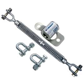 7012820256 7401032 DBI-SALA® Metal Horizontal Lifeline Energy Absorber with Hardware Kit 7401032, 2 Shackles, Turnbuckle