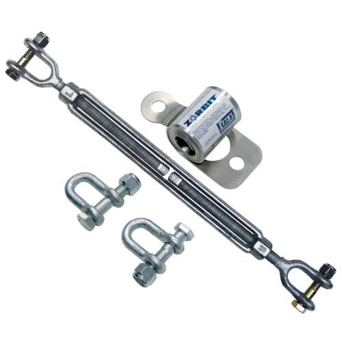 7012820256 7401032 DBI-SALA® Metal Horizontal Lifeline Energy Absorber with Hardware Kit 7401032, 2 Shackles, Turnbuckle