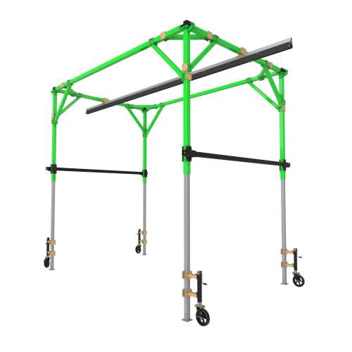 7012820910 8530288 DBI-SALA® Flexiguard™ Box-Frame Rail Adjustable Height Anchor System 8530288, 2 User, 12 - 18 ft High, 12 ft Wide