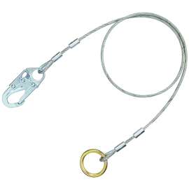 7012822272 AJ408AG14.5 Protecta® Vinyl Coated Cable O-ring Extension Anchor AJ408AG14.5, Galvanized Steel, 14.5 ft