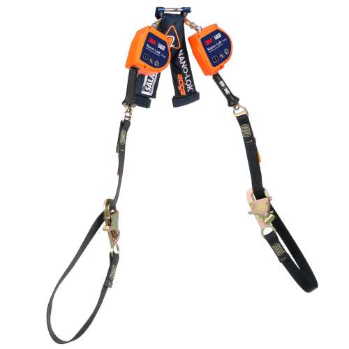 7012828690 3500287 DBI-SALA® Nano-Lok™ edge Twin-Leg Tie-Back Personal Self-Retracting Lifeline 3500287, Galvanized Cable, 9 ft