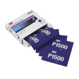 7100010565 Hookit™ Flexible Abrasive Sheet, 34343, P1500, 5.5 in x 6.8 in, 25 sheets per carton, 5 cartons per case