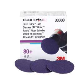 7100033189 Cubitron™ II Roloc™ Fibre Disc 786C, 33380, 2 in (50 mm), 80+, 15 discs per carton, 6 cartons per case