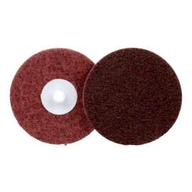 7100034341 Standard Abrasives™ Quick Change Surface Conditioning RC Disc, 840285, A/O MED, TR, Maroon, 1-1/2 in, Q150S, 50/Car, 500 ea/Case