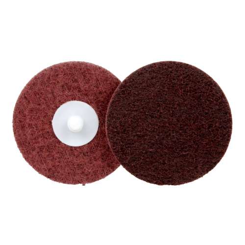 7100034341 Standard Abrasives™ Quick Change Surface Conditioning RC Disc, 840285, A/O MED, TR, Maroon, 1-1/2 in, Q150S, 50/Car, 500 ea/Case