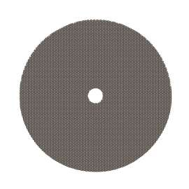 7100044155 Flexible Diamond QRS Cloth Disc 6002J, M250, Pattern 21, Green, 5 in x 1 in, Die 500FF, 5 ea/Case