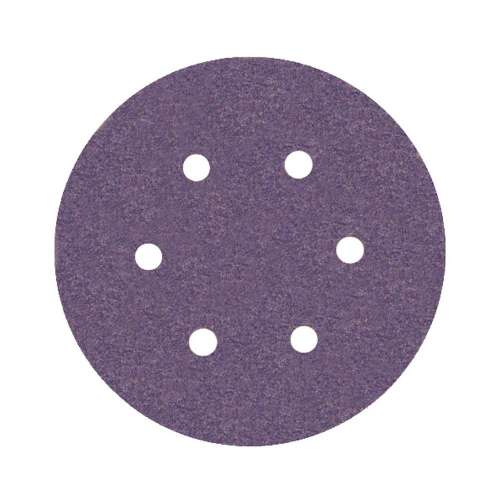 7100044456 Cubitron™ II Stikit™ Paper Disc 732U, 80+ C-weight, 6 in x NH, D/F 6HL, Linered w/Tab, Die 600HZ, 50/Carton, 250 ea/Case