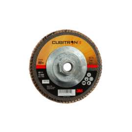 7100049201 Cubitron™ II Flap Disc 967A, 60+, T27, 5 in x 5/8"-11, 10 ea/Case