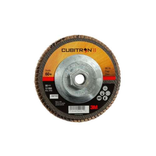 7100049201 Cubitron™ II Flap Disc 967A, 60+, T27, 5 in x 5/8